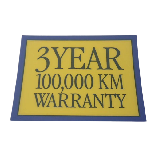 Warranty Inside Window Glass Sticker